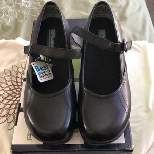 Black Slip resistant Mary Janes